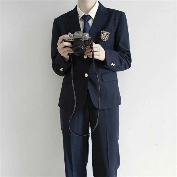 入学式 スーツ 男の子 高校生 受験 面接 卒服 上下セットフォーマル ジャケット コート スボン シャツ（3点セット ） 男子制服 フォーマルスーツ JK制服 学生服 ブラック ネイビー 2