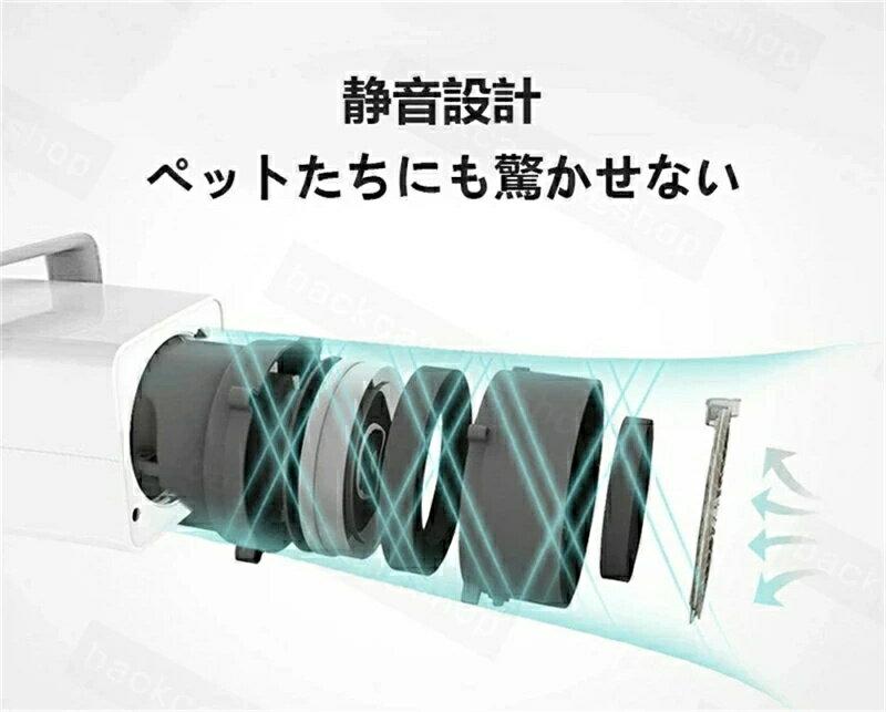 ペットドライヤー 大風量 熱風/冷風モード 無段階調節 ペット用品 犬ドライヤー 猫ドライヤー 長毛/短毛適用 4種吹き出し口付き マイナスイオン 速乾燥 静音 大型犬/中型犬/小型犬 大型猫/中型猫/小型猫