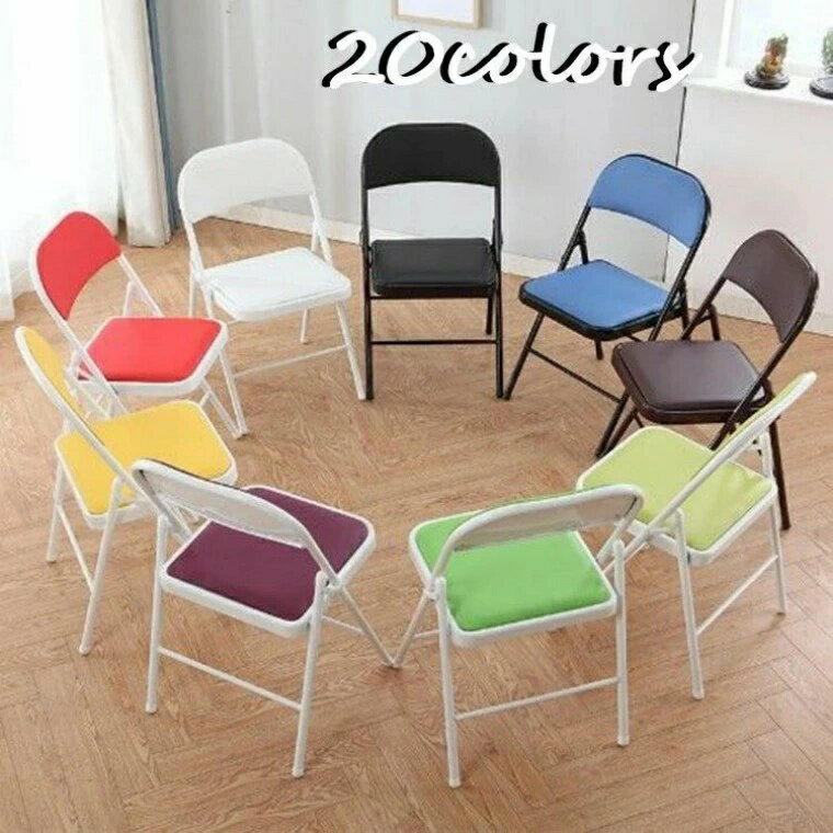 折りたたみチェア 北欧 おしゃれ PU革座面 折りたたみ椅子 背もたれ付き コンパクト 腰掛け 軽量 折り..