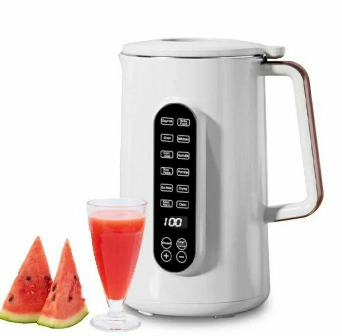 静音 小型 残滓がない 豆・米・フルーツ・野菜 304ステンレス ミキサー ジューサー 電気 全自動 豆乳機 お粥メーカー スープメーカー 12つの調理モード