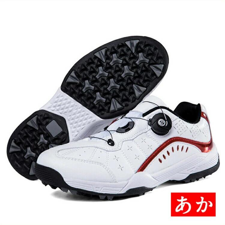ダイヤル式 ゴルフシューズ メンズ スパイクレス 黒 白 青 紫 赤 大きいサイズ 4E 幅広い フィット感 シューズ ゴルフ スニーカー 軽量 動きやすい 歩きやすい 通気性 防水性 耐久性 抗菌 防臭 蒸れづらい 練習場 ブーツ 父 誕生日プレゼント退職祝い 敬老の日 ギフト