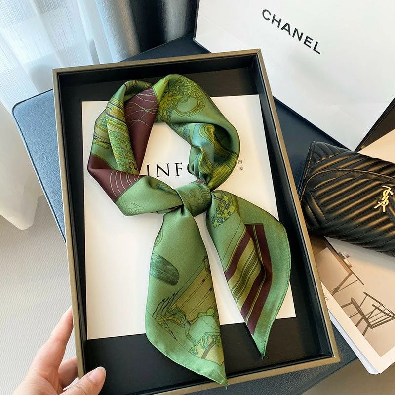 ヘアア ストライプ ヘアアクセ 総柄 バンダナ レディース ins バッグチャーム 水玉 スカーフ インスタ映え 通勤 トッド柄