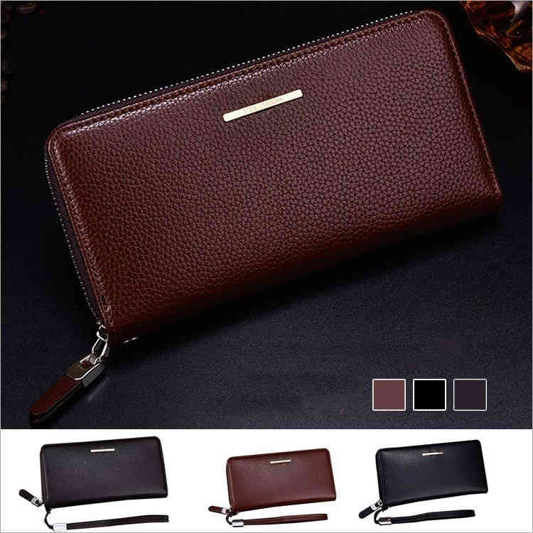 メンズ サイフ プレゼント 革財布 札入れ 小銭入れ ビジネス財布 革 メンズ 長財布 長財布 ラウンドファスナー 新品