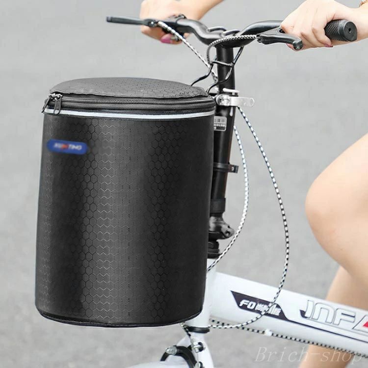 マウンテン 自転車かご 防水 脱着式 大容量 自転車用バスケット 折り畳み 耐荷重 収納かご サイクリング(4)