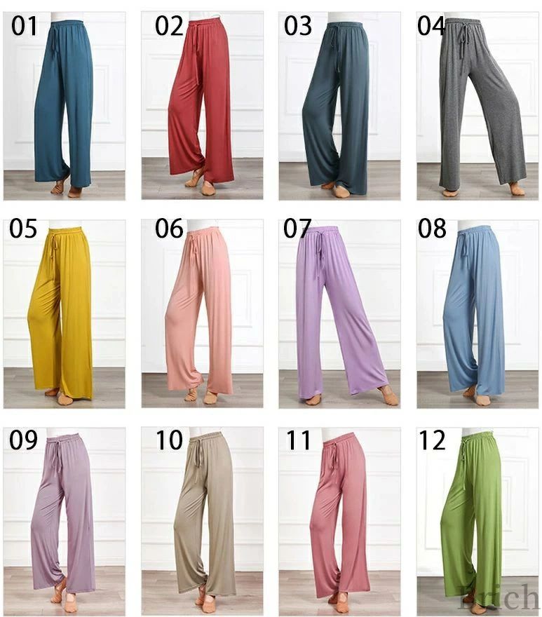 ブラ レッスン衣装 ボトムス ステージ衣装 長ズボン 瑜伽パンツ フレアパンツ ベリーダンス衣装 2