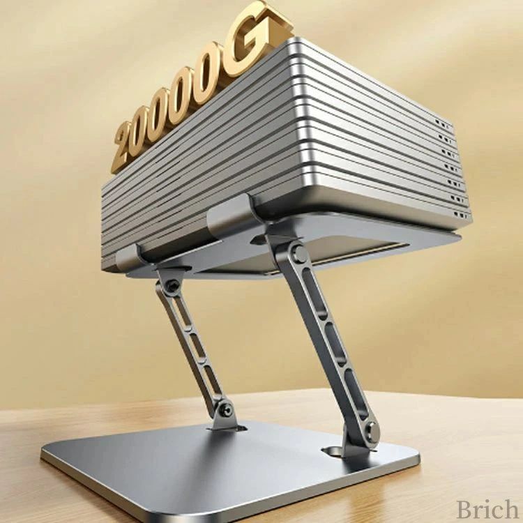 改良版 ホルダー ノートパソコンスタンド 無段階調節 角度調整可能 滑り止め 高さ ...