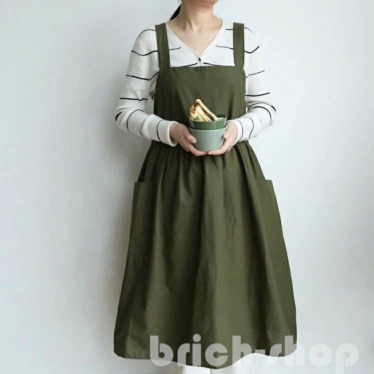 レディース メンズ 北欧 保育士 カフェ ロング丈 かわいい ナチュラル 大きいサイズ シンプル