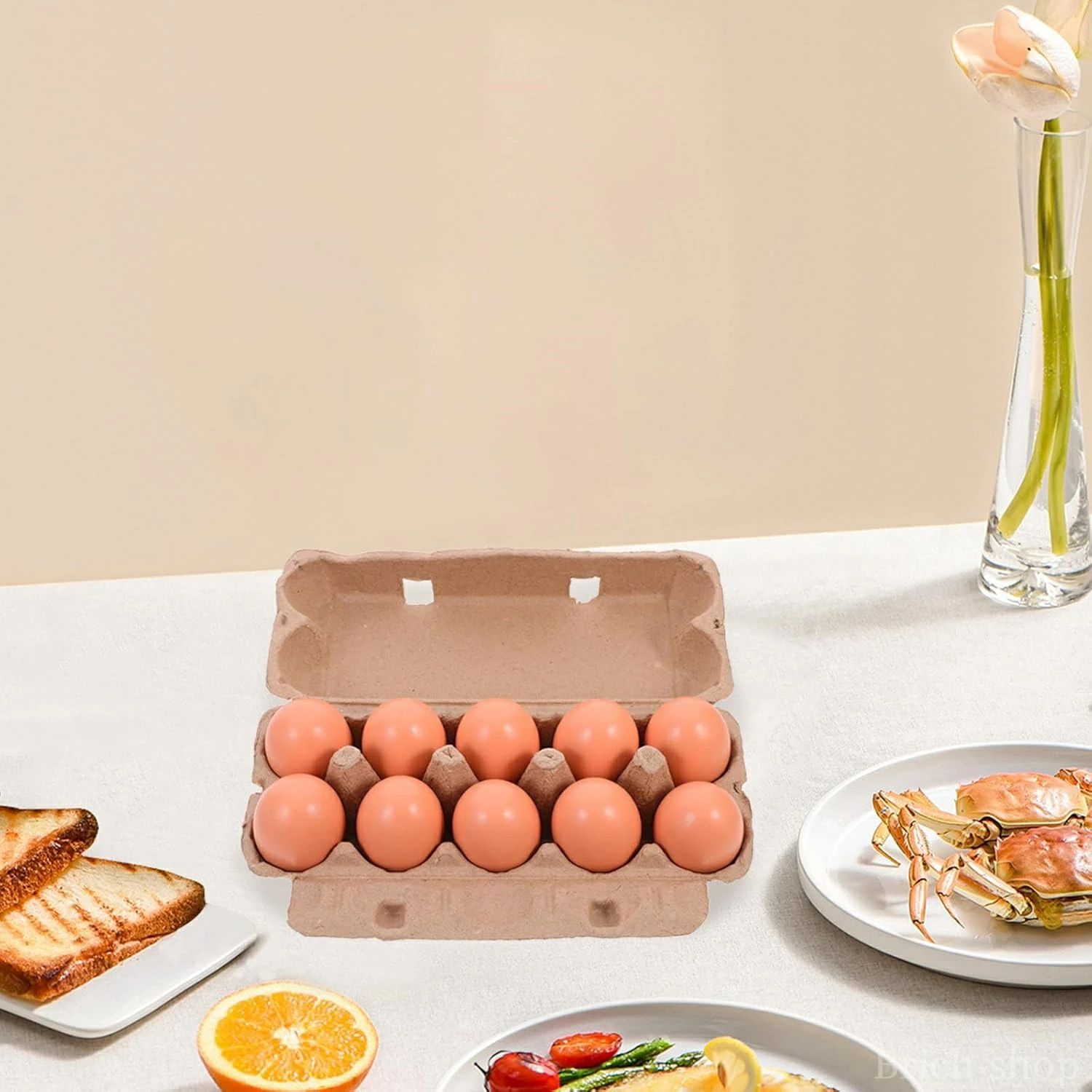 乐天商城 - 紙製たまご ケース 玉子 パック 12枚卵入れる 【10個セット&20個セット】玉子 保存容器 卵トレー 卵パック 卵入れケース