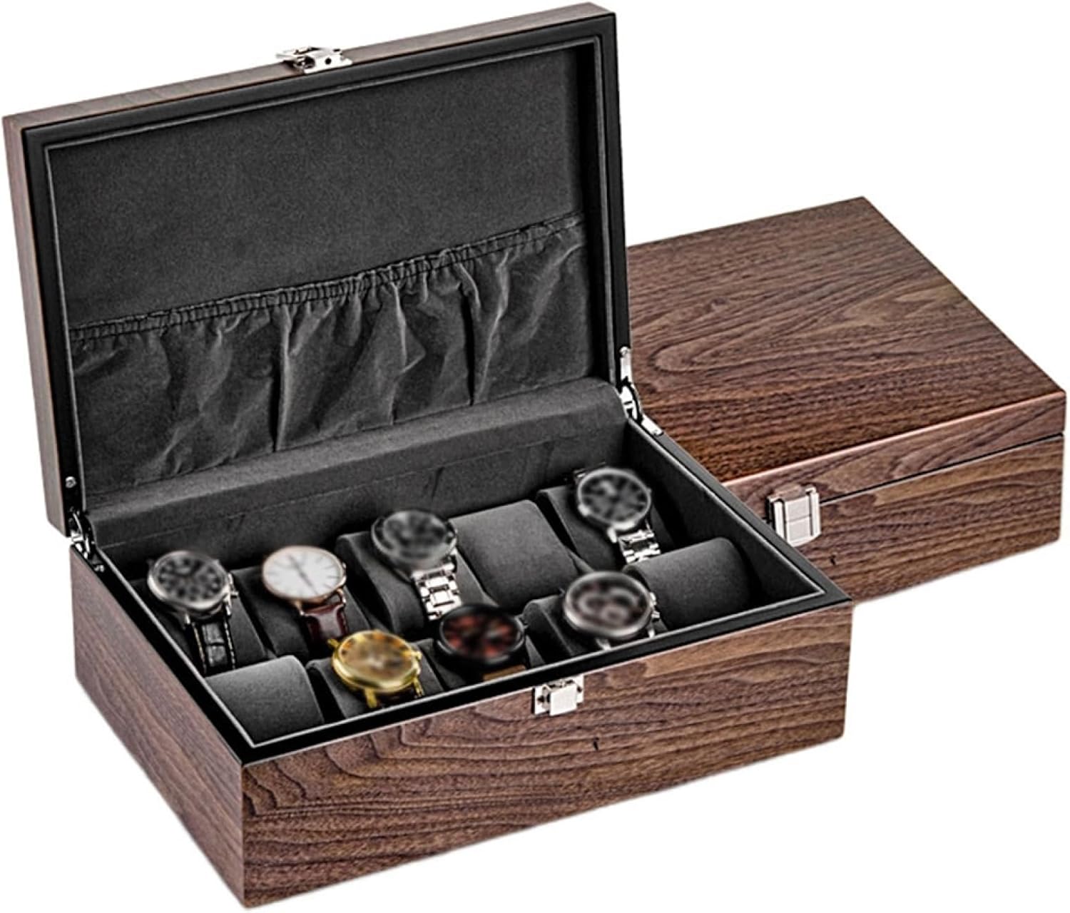 アクセサリーケース 木製 シンプル ディスプレイケース 腕時計収納ボックス コレクションケース 収納ボ..