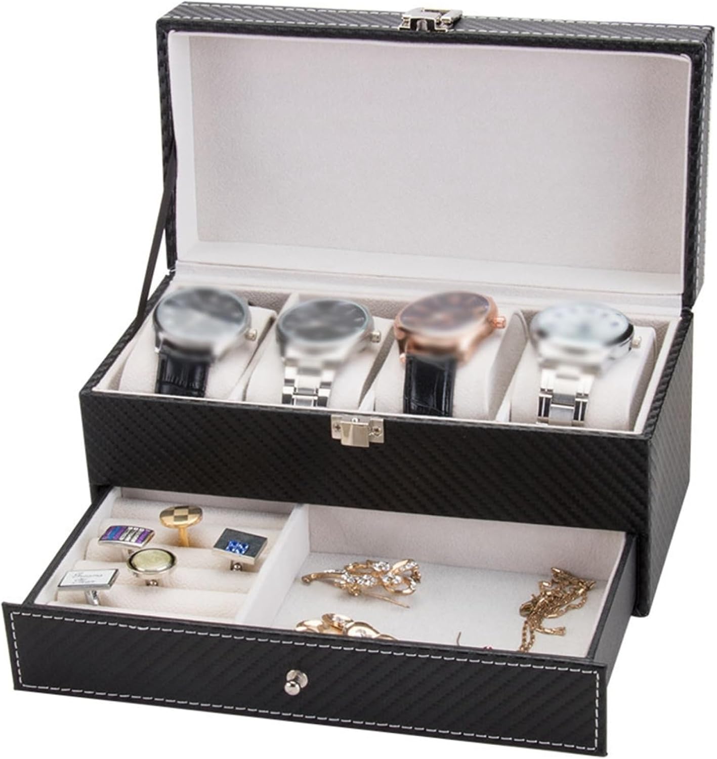 腕時計ケース ジュエリーケース PUレザー コレクションケース 腕時計収納ボックス アクセサリー収納ケース