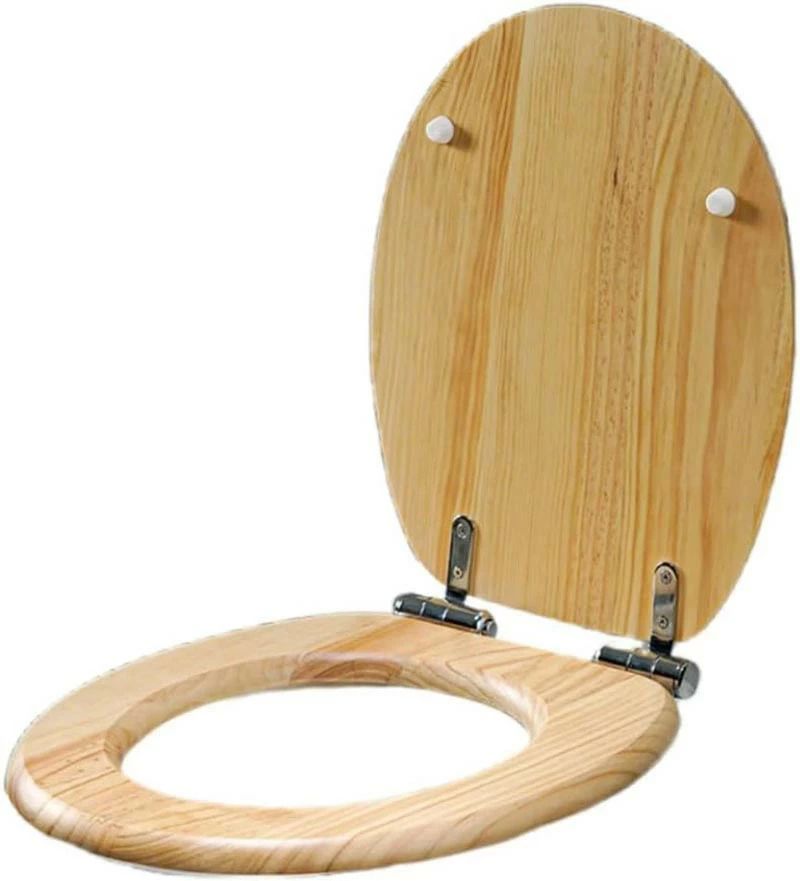 洋式トイレ 簡単取付 ゆっくり閉じる 木製便座