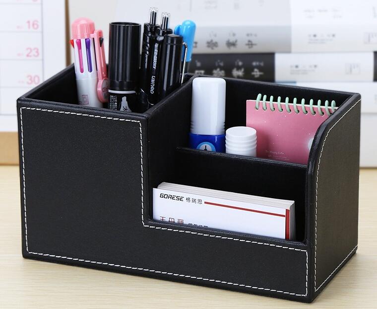 ケータイ入れ 高級感 卓上ペン立て