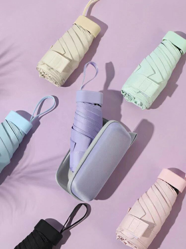 ミニ コンパクト 紫外線対策 UVカット 雨具 レイングッズ 傘 男女兼用 レディース 日傘 雨傘 ケース付き 晴雨兼用