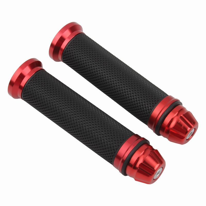 握りやすい 交換 バイク用品 ラバー アルミ オートバイ バイク グリップ バイク用 バイクグリップ 左右..