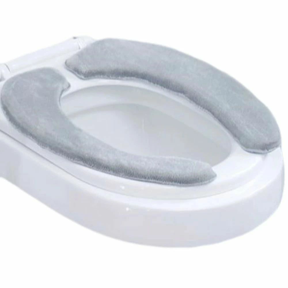 ふんわり あったか 暖かい 洗える 貼る 自着 無地 U型 O型 ふわふわ 厚手 トイレ用品 大きいサイズ 便..