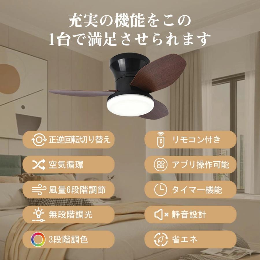 常 リビング シーリングファン リモコン操作 北欧 軽量 薄型 シーリングライト led...
