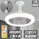扇風機 角度調節 調色調光 静音 大風量 口金E26対応 シーリングライト ファン付き照明 LED