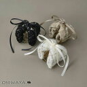プレゼン 大人 女性 レディース ヘアアクセ ヘアアクセサリー OSEWAYA | バンスクリップ クリア ツイード風 リボン