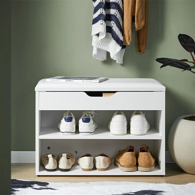 ベンチ 腰掛け 玄関 収納ラック 玄関収納 小物収納 幅60*奥行30*高さ43cm 靴箱 靴入れ 下駄箱 シューズラック 玄関ベンチ