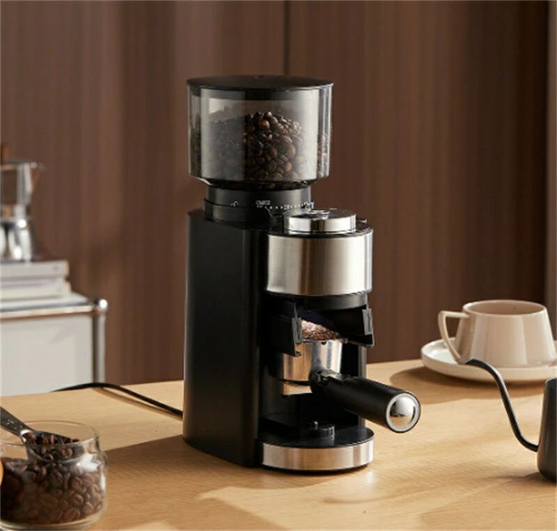 豆挽 コーヒーグラインダー 直下式構造 直下式 無段階調節 粗挽き 極細挽き 低速回転 コーン式 電動 コーングラインダー