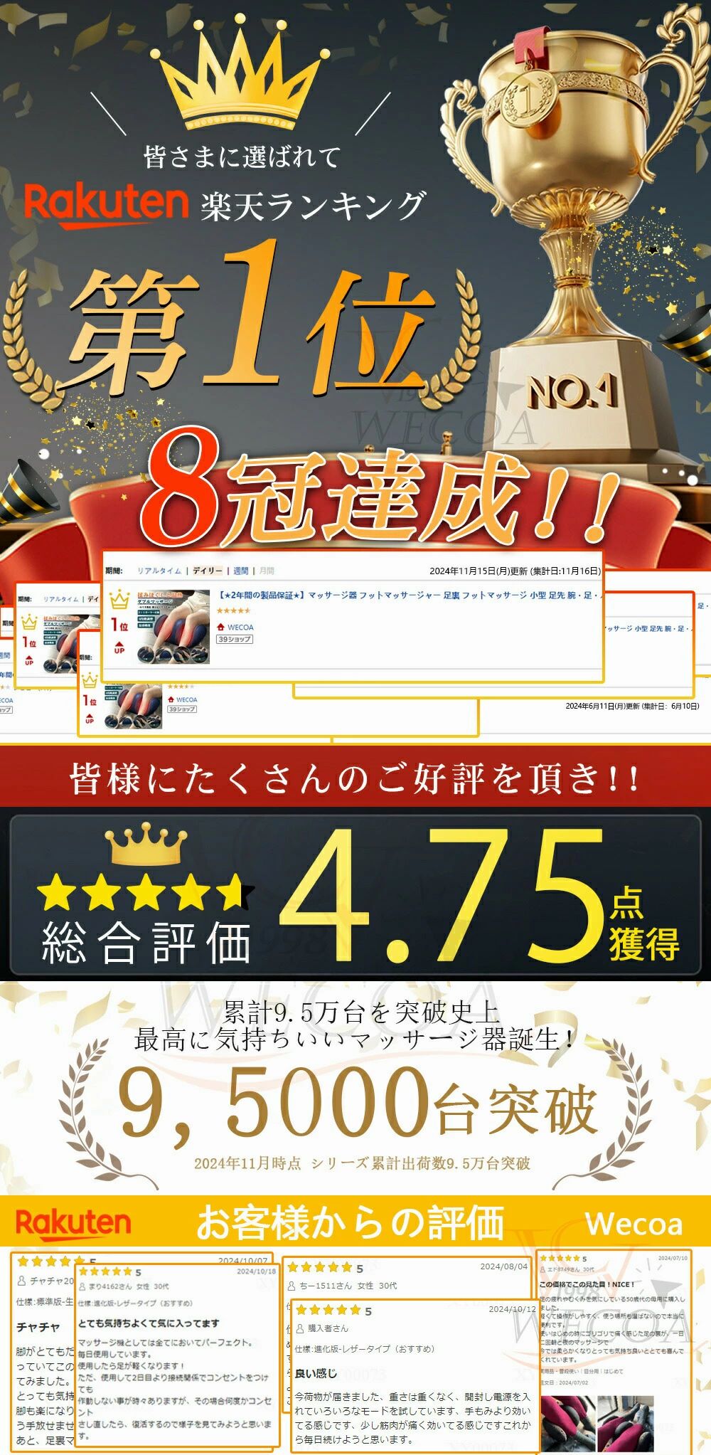 腕?足?ふく 足先 小型 フットマッサージ 足裏 フットマッサージャー ギフト★2年間保証／マッサージ器