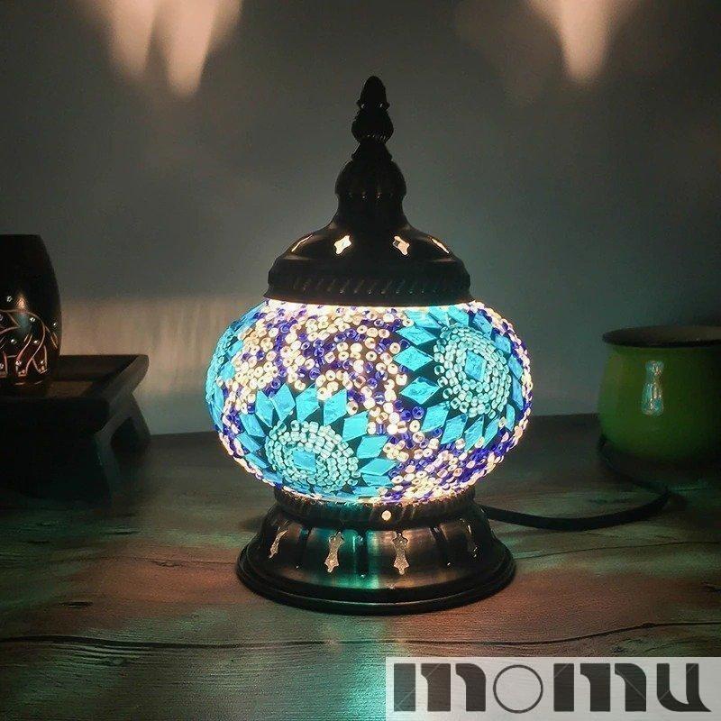 ショッピン - 通販 - モザイク ガラス レトロ トルコ 地中海 ステンドグラス テーブルランプ