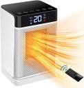 ン付き ストーブ ファンヒーター 電気ヒーター 足元ヒーター 卓上 暖房器具 省エネ 過熱保護 転倒保護 コンパクト 寝室