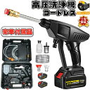 コンセント不要 軽量 電動工具 バッテリー付き 24V 3MPa 吐出圧力 小型 充電式高圧洗浄機 家庭用 充電式 コードレス