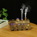 オンスの電車形状クールミスト加湿器 2つの照明モード&デュアルスプレーセッティング - USB電源 自動シャットオフ