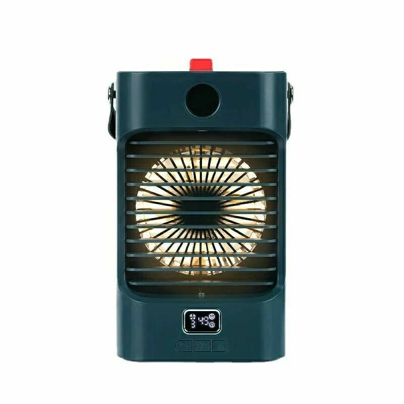 卓上冷風機 小型 扇風機 4000mAh大容量 ミニクーラー スポットクーラー 左右自動首振り 3段階風力調節 送風 冷却