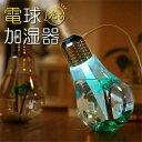 アロマディフューザー 電球ボトル 可愛い 車用 デスク LED ペットボトル 超音波 オフィスUSB接続 卓上 アロマ