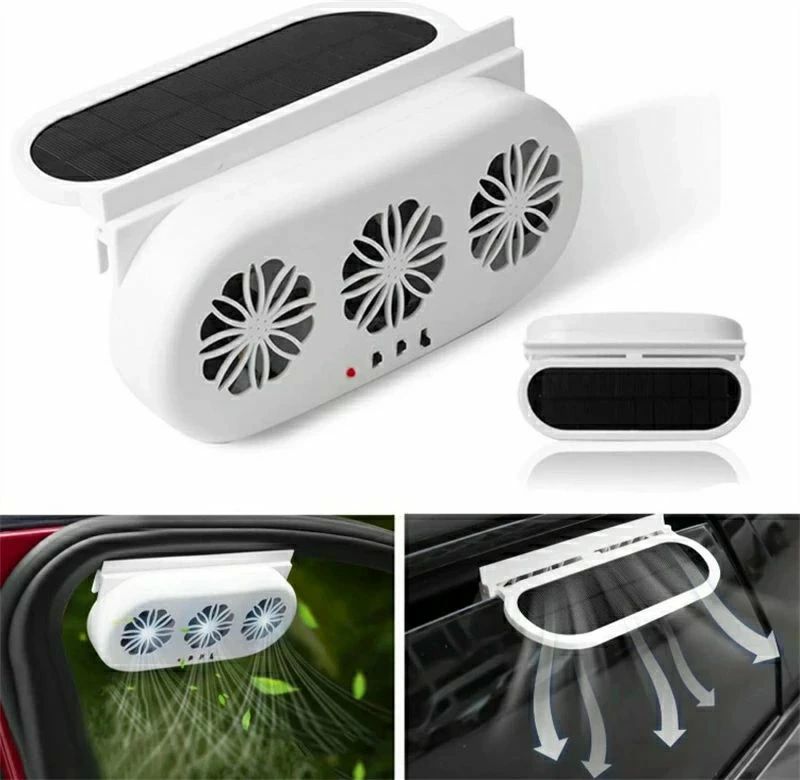 車用排気ファン 換気扇 車載扇風機 コンパクト 軽い 安心 冷却空気 熱気排出 車内...