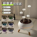 250ml LEDライト7色 寝室 節電 省エネ 静音 花粉対策 乾燥対策 空焚き防止 空気清浄機 クラゲ 超音波加湿器 超音波 卓上
