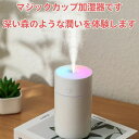 超静 水漏れ防止 空焚き防止 2種類加湿モード 大容量 230ml 次亜塩素酸水対応 七色LED 超音波 卓上