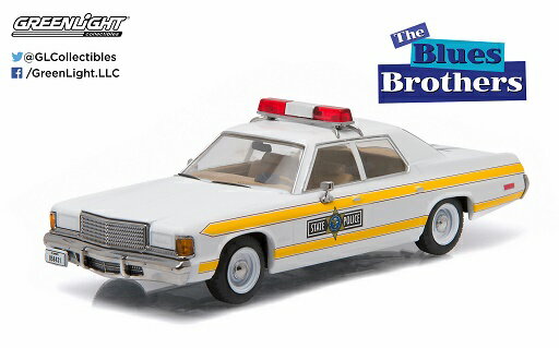 1/43　GREENLIGHT☆映画「ブルースブラザーズ」パトカー　黄色　1977　ダッジ・ロイヤルモナコパトカー　イリノイ♪ 【予約商品　】