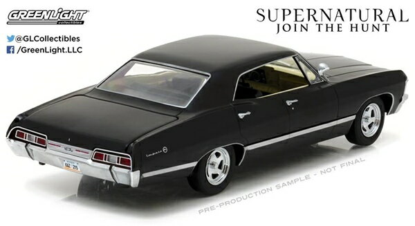 楽天市場 1 24 Greenlight 1967 シボレー インパラ アメリカtvドラマ スーパーナチュラル 予約商品 Hottoys ホットトイズ