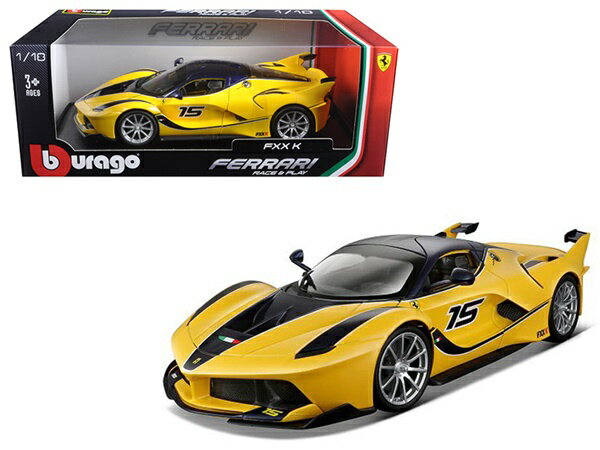 1/18 フェラーリ ミニカー■ブラゴ■フェラーリ FXX K 黄色 BBURAGO【予約商品】