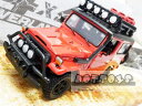 ミニカー 1/24 モーターマックス☆オーバーランダー 4X4 トヨタ ランドクルーザー 40 ランクル FJ40 赤色 限定品 【予約商品】ランクルミニカー ポイント5倍