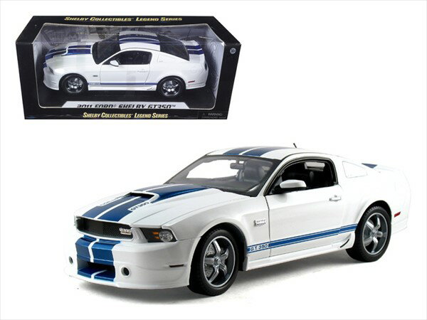 1/18 シェルビーコレクタブルズ製☆2011 シェルビーGT350 白/青 特別限定モデル！ フォード マスタング エレノア 60セカンズ 【予約商品】