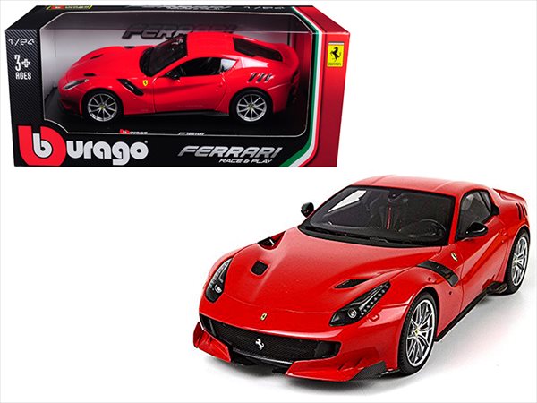 フェラーリ ミニカー■ブラゴ■1/24 フェラーリ F12tdf 赤 【予約商品】