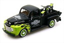 ミニカー 1/24 maisto☆1948 フォード F-1 ハーレーダビッドソン 1948 FL Panhead (Matte Black/Neon Green) エルカミーノ トラック 【予約商品】