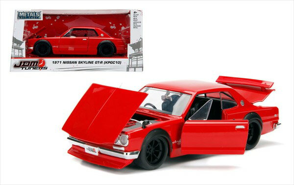 ワイルドスピードミニカー 1/24 JadaTOYS☆ スカイラインGTR 2000GTR 赤 ハコスカ 【予約商品】