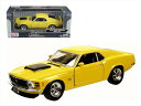 ミニカー　1/24　MOTORMAX☆1970　フォード・マスタング　BOSS429　 黄色【予約商品】