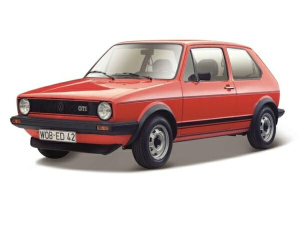 ミニカー 1/24■ブラゴ■1979 VW フォルクスワーゲン ゴルフMk1 GTI 赤 BBURAGO【予約商品】