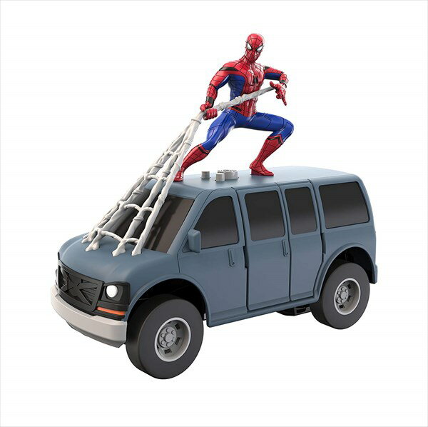 ミニカー　1/24　Marvel マーベル　スパイダーマンとバン　スパイダーマンフィギュア付き♪