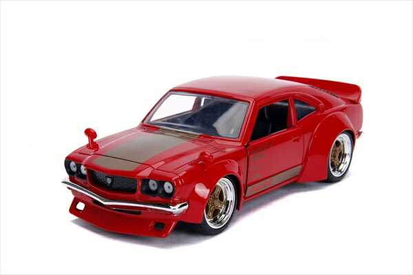 ミニカー　1/24　JadaTOYS☆JDM TUNERS 1974 マツダ RX-3 　赤 　【予約商品】