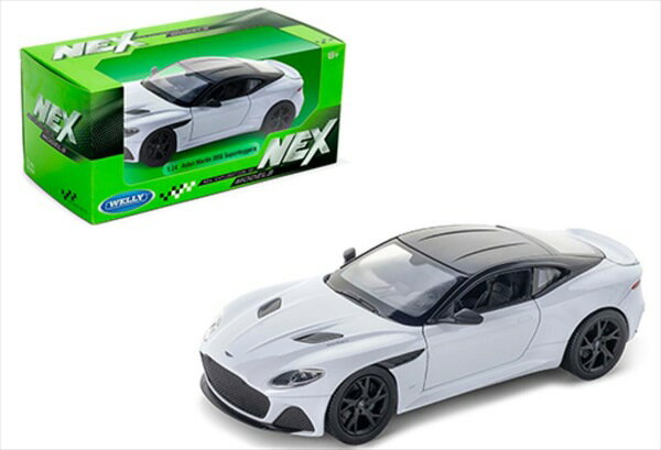 ミニカー　1/24 WELLY　アストンマーチン　DBSスーパーレッジェーラ　白　007ジェームズボンド　ボンドカー　ノー・タイム・トゥ・ダイ　　Aston Martin DBS Superleggera 