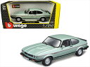 ミニカー 1/24 Bburago☆1982 フォード・カプリ GT ライトグリーン色 1982 Ford Capri 【予約商品】