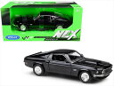 ミニカー 1/24 WELLY 1969 マスタング BOSS 429 黒 エレノア 1969 Ford Mustang Boss 429【予約商品】