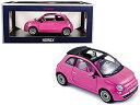 ミニカー フィアット500 ピンク色 1/18 NOREVノレブ 2010 Fiat 500 予約商品